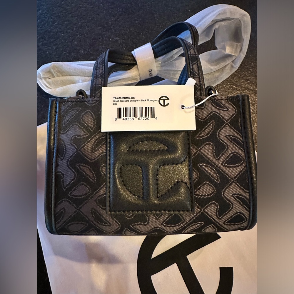 Telfar small jacquard shopper